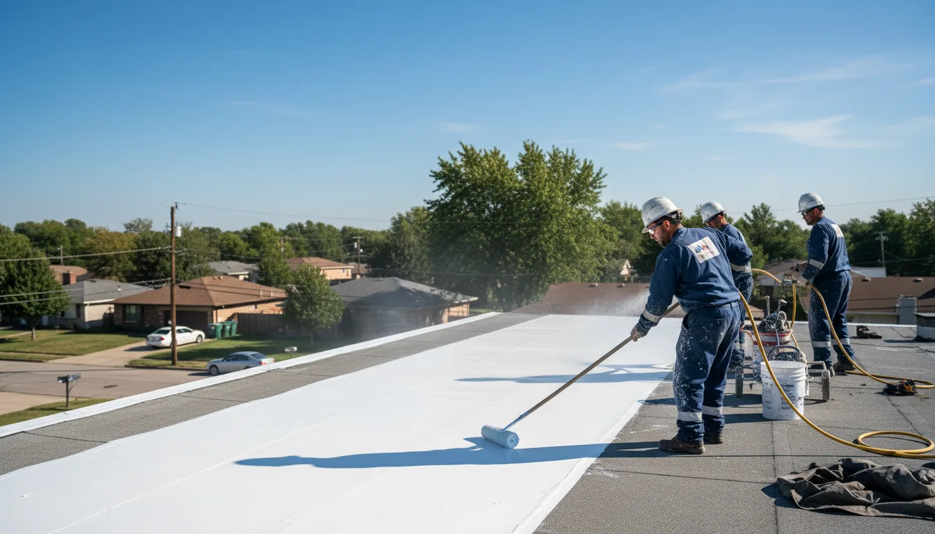 Commercial roof coating in Hollowville, NY near me